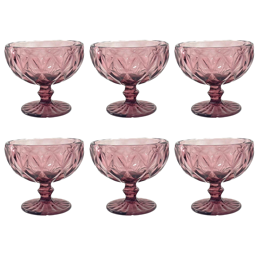 6 coupes glace pink